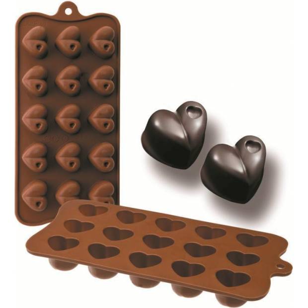 Formičky na čokoládu srdce 10,5 × 21 cm