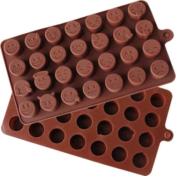 Silikónová forma na čokoládu SMAJLÍCI - Barekom