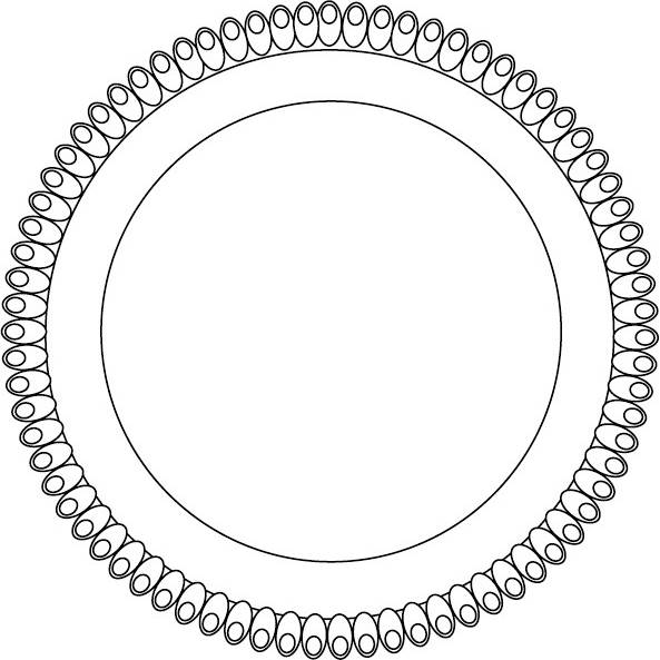 Tácka plastová biela, kruh 34 cm