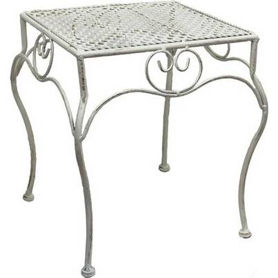 Dekoratívny kovový stolík, 25 x 31,5 cm - Morex
