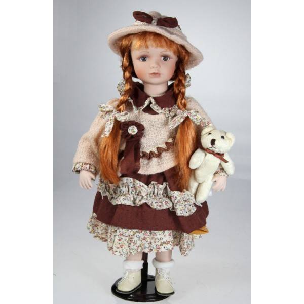 Porcelánová bábika - ryšavá, 45 cm - IntArt