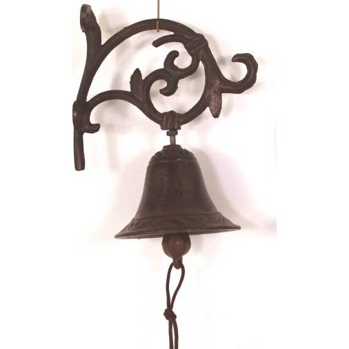 Malý liatinový zvon s ornamentom 19 cm - IntArt