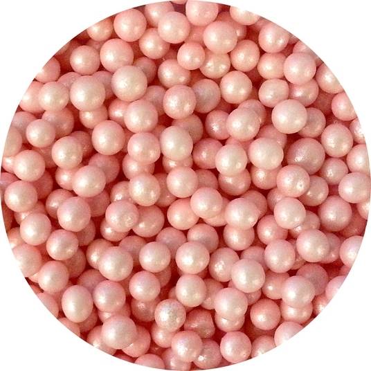 Cukrové perly ružové perleťové (50 g) FL25856-1 dortis