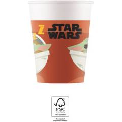 Papierové poháre 200ml 8ks Star Wars Yoda - Procos