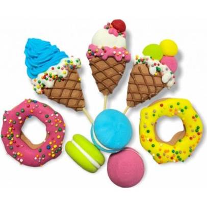 Cukrová zmrzlina, šišky a makrónky - K Decor