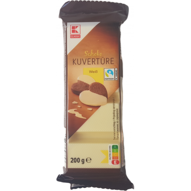 Čokoládová poleva biela čokoláda 200g kuventura - Kaufland