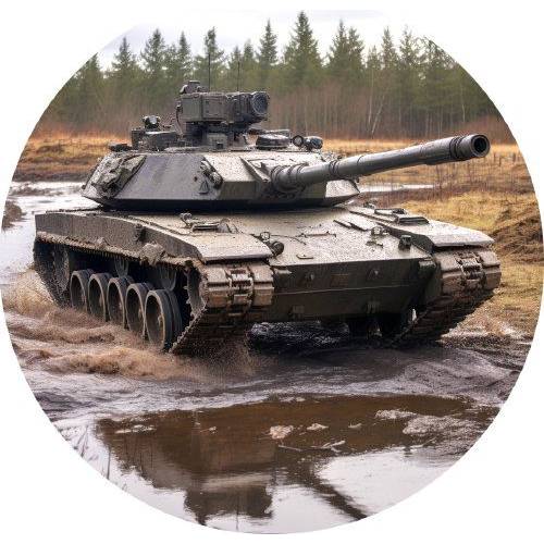 Jedlý papier vojenský tank 19,5cm - PICTURE