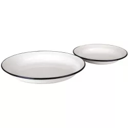 Hlboký smaltovaný tanier 28 cm - Ibili