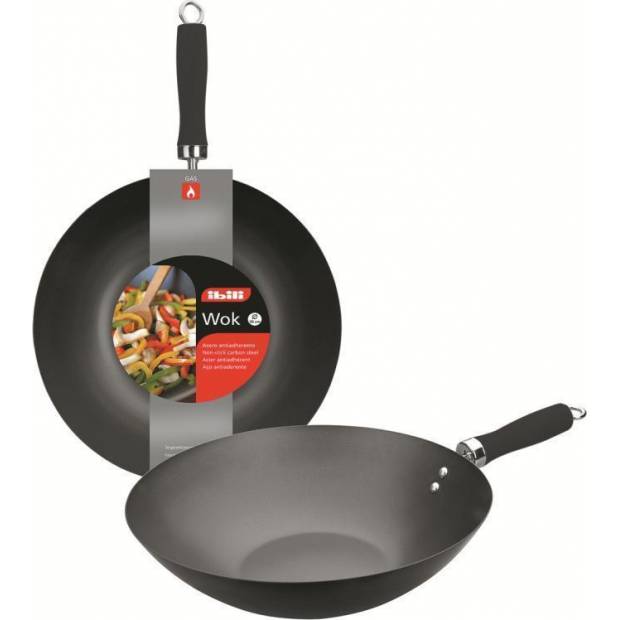 Oceľová panvica WOK Moka 30 cm