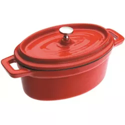 Kokotka mini oválná 0,5l - červená - Ibili