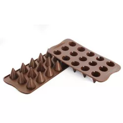 Silná forma na čokoládu – kornútky - Silikomart