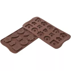 Silikónová forma na čokoládu – gombíky - Silikomart