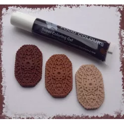 Gélová farba tuba (Brown) hnedá 20 g - Food Colours