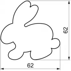 Vykrajovač zajac 6,2 cm - Smolík