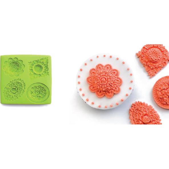 3D forma na pečenie, torty, čokoládu, fondán - kvety - poškodený obal - Ibili