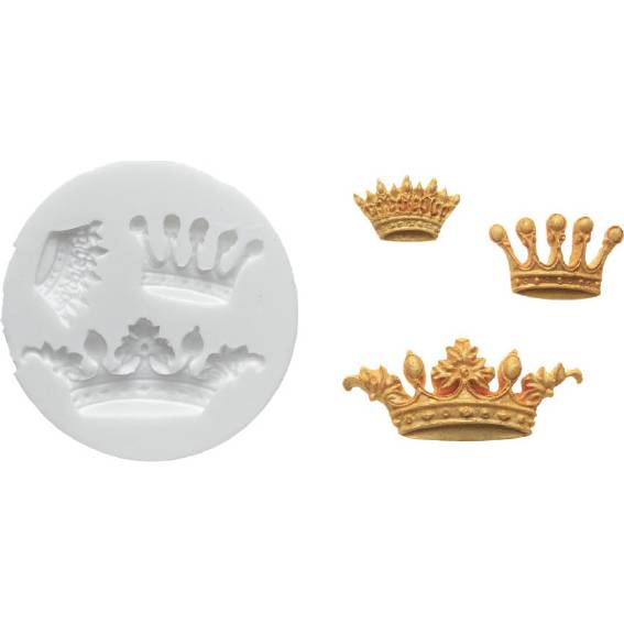 Silikónová formička kráľovské koruny 58 × 24 mm