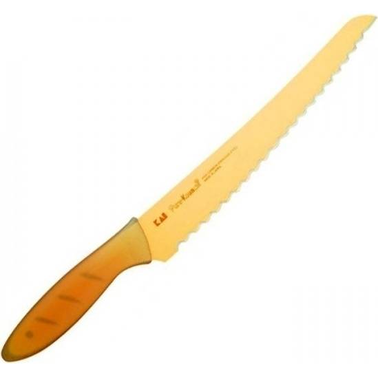 Nôž na chlieb oranžový 21 cm