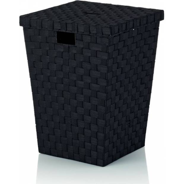 Kôš na bielizeň Alvaro čierny, 40 × 40 × 52 cm KL-23070