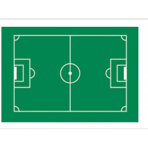 Jedlý papier futbalové ihrisko 29,5 × 19,5 cm