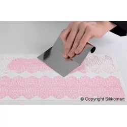 Železná stierka na jedlú čipku 12,5 × 12 cm - Silikomart
