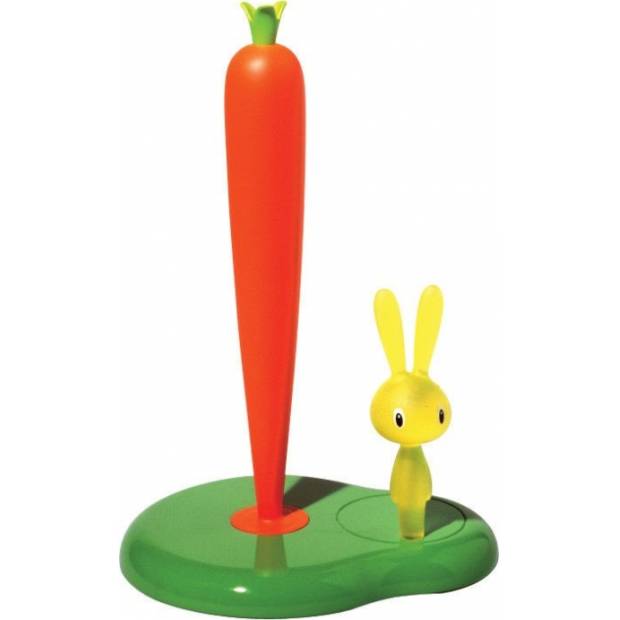 Stojan na papierové uteráky Bunny & Carrot green - Alessi