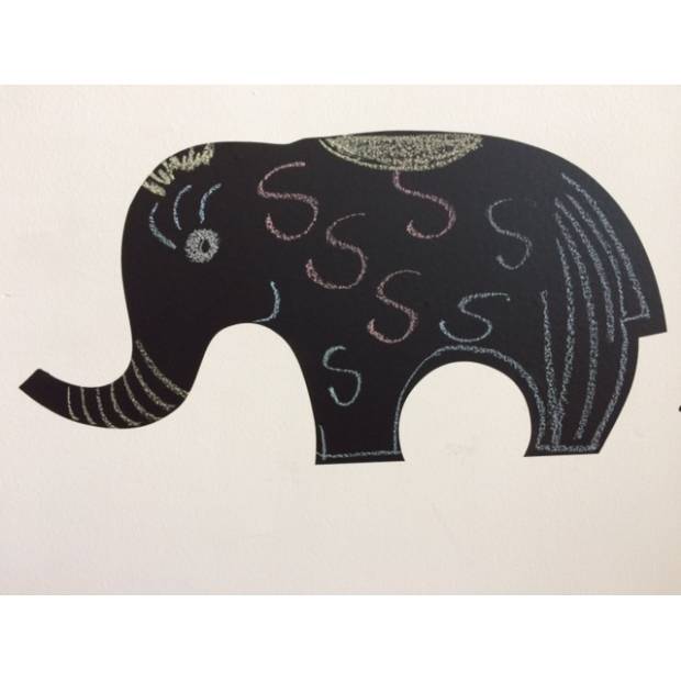 Nálepka na stenu Veselý slon - Nalepovací tabule