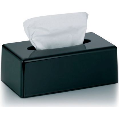 Kozmetický box na vreckovky Panno plastový čierny KL-22346