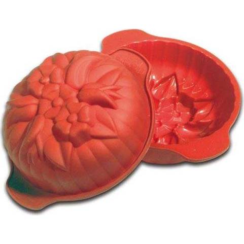 Jarná silikónová forma na tortu červená