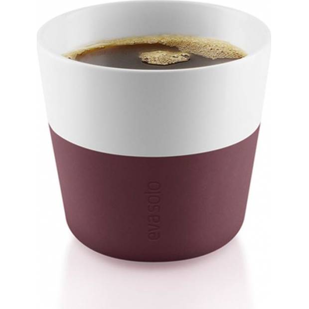 Hrnky na kávu Lungo , burgundy 230ml, set 2ks, 501059 eva solo