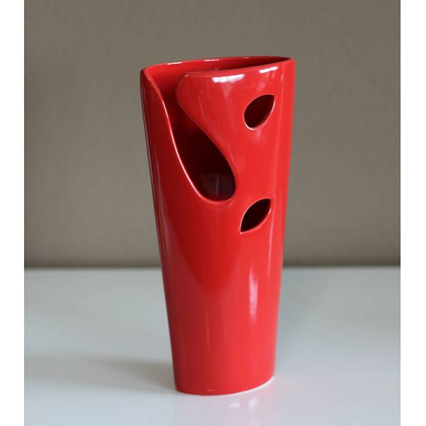 Keramická váza - červená HL751470 Art