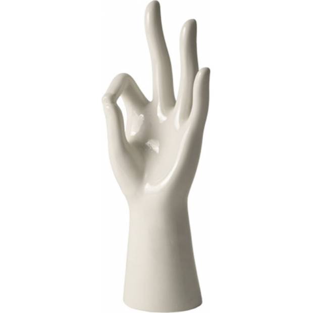 Porcelánová ruka na prstýnky - bílá JUM06210-WH Art