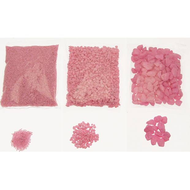 Písek dekorační růžový - 3 velikosti YQ61014-6 Art