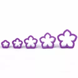 5-dielna sada vykrajovacích koliesok Petúnia - Decora