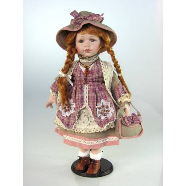 Porcelánová bábika ryšavá 42cm - IntArt