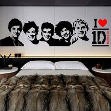Samolepiaca dekorácia na stenu - One Direction - Nalepovací tabule