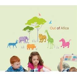 Detské nálepky na stenu - Afrika - Nalepovací tabule