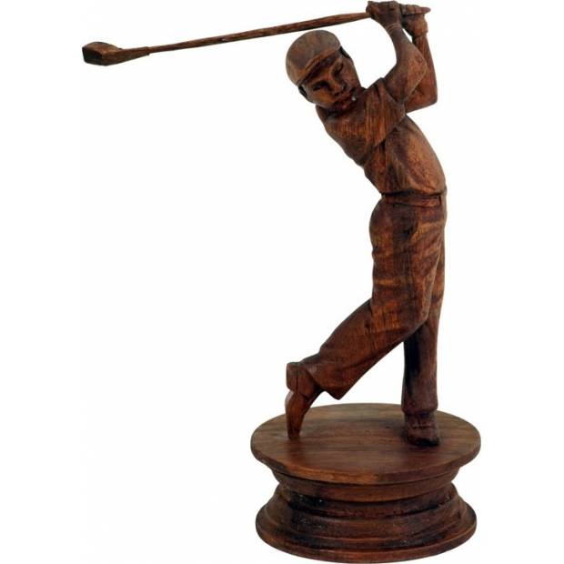 DŘEVOŘEZBA GOLF (MAHAGONOVÉ DŘEVO) PUR13011 Art