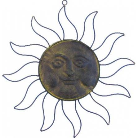 Kovové slnko 39cm dekorácia - IntArt