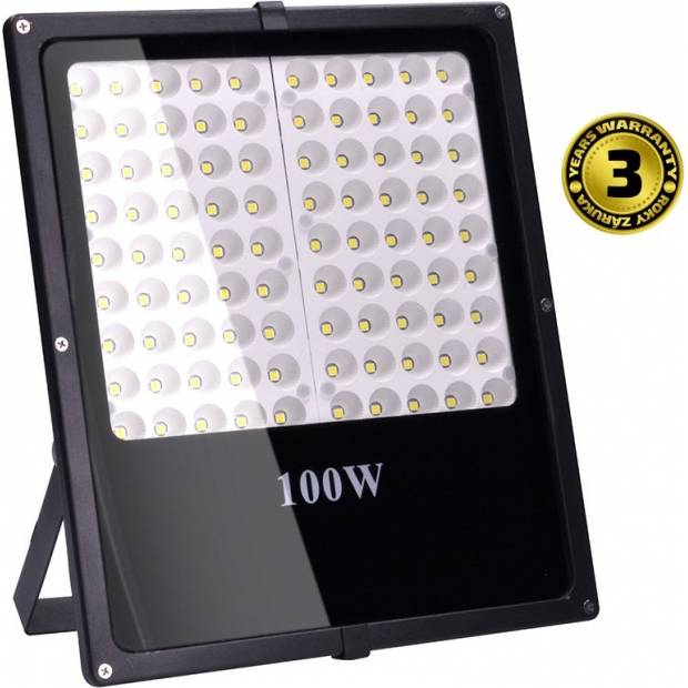 LED venkovní reflektor, 100W, 8500lm, AC 230V, černá WM-100W-F Solight