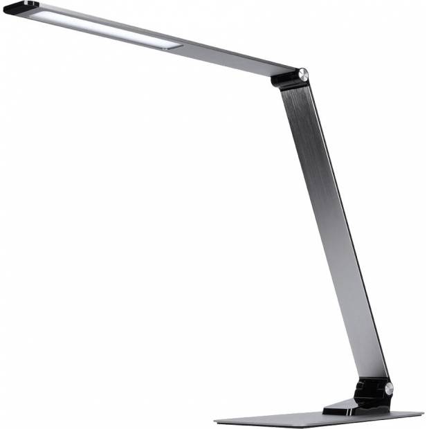 LED stolní lampička stmívatelná, 11W, změna chromatičnosti, broušený hliník, stříbrná WO51-S Solight