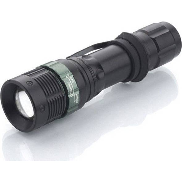 kovová svítilna, 3W CREE LED, černá, fokus, 3x AAA WL09 Solight