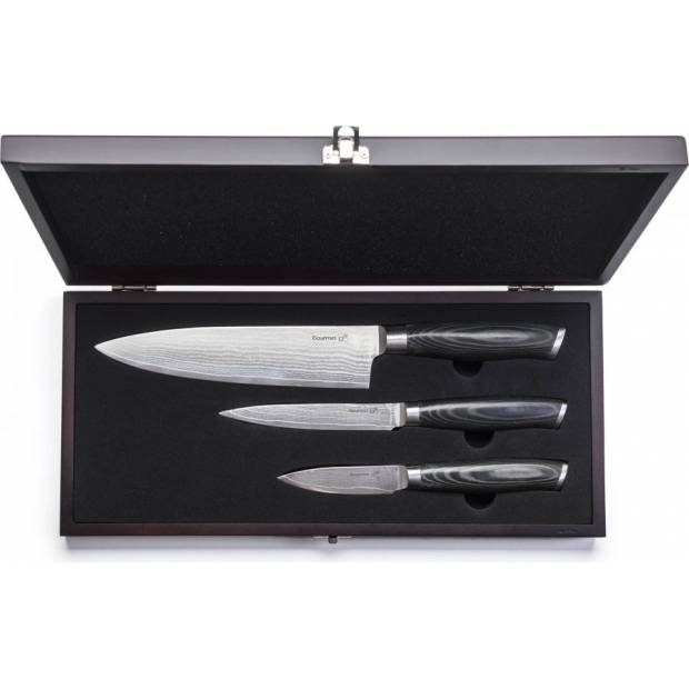Sada nožů Gourmet Damascus small box 3 ks 60022168 G21