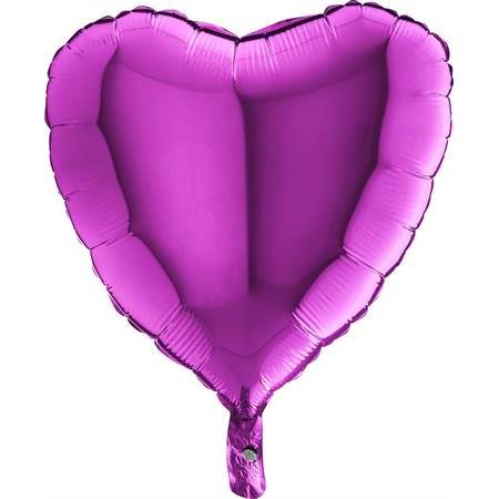 Nafukovací balónik fialové srdce 46 cm