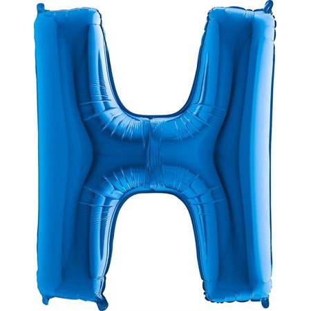 Nafukovací balónik písmeno H modré 102 cm
