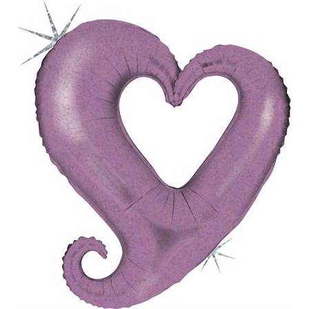 Nafukovací balónik fialové srdce 94 cm