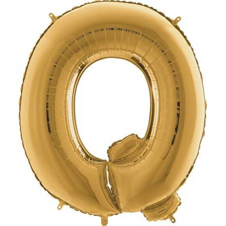 Nafukovací balónik písmeno Q zlaté 102 cm