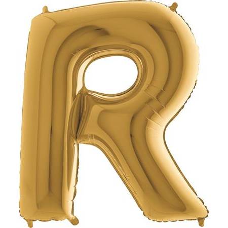 Nafukovací balónik písmeno R zlaté 102 cm