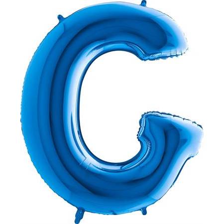 Nafukovací balónik písmeno G modré 102 cm