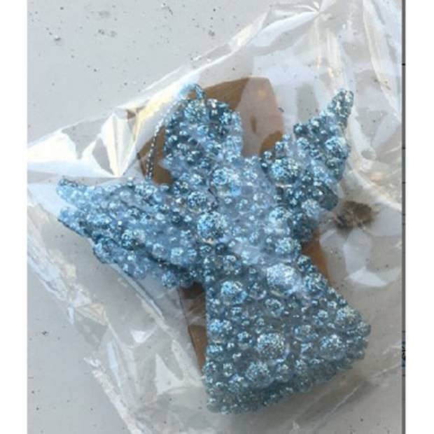 Andělíček, závěsná vánoční dekorace, barva modrá, sada 2 kusy VCA081-B Art