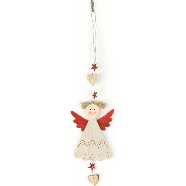 Andělka, závěsná dřevěná vánoční dekorace ZA8631 Art